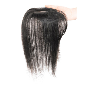 3d French Air Bangs Wig Women's Head Traceless Hair Overhead Reissue Block White Hair Preface Wig