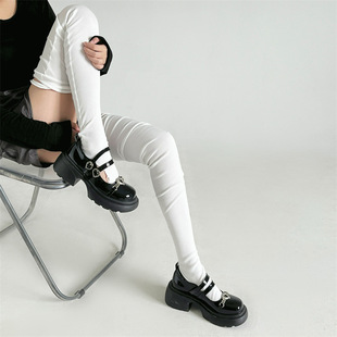 Thigh socks autumn and winter new strap vertical toe thickened over-the-knee stockings hot girl socks piled socks women's ins
