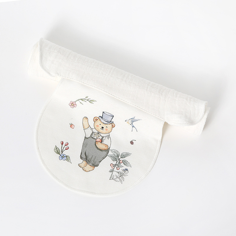 Pure Cotton Type a Baby Sweat-Absorbent Towel, Soft and Breathable Four-Layer Gauze Sweat-Proof Towel, Moisture-Wicking Kidsren's Pad Sling