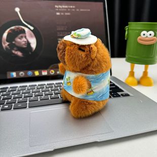 Новая капибара плюшевая кукла милая капибара подвеска плюшевая игрушка сумка подвеска захватная кукла оптом