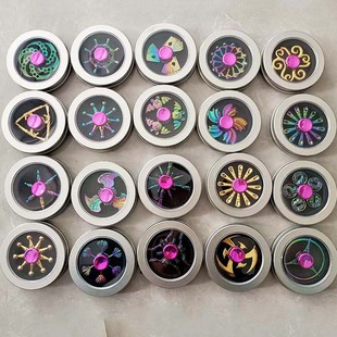 Colorful metal fingertip gyro gradient decompression toy Hand Spinner finger alloy gyro cross mirror