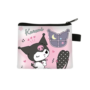New Kuromi Coin Purse Kidsren's Cute Mini Square Bag High-End Storage Square Large-Capacity Card Holder
