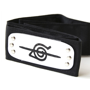Ninja forehead protector Konoha Naruto Kakashi rebel endure rain endure headband headband cartoon peripheral headdress