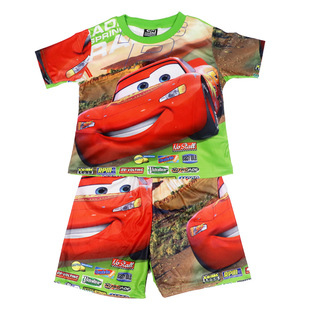 Boys summer children's suit short sleeve 2023 new children's pajamas boys home clothes wholesale a consignment tide