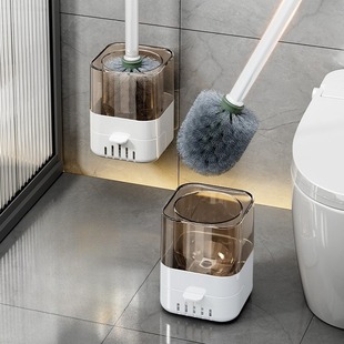 2024 New Toilet Brush Household No Dead Angle Toilet Brush Wall Hanging Easy to Use Toilet Cleaning and Washing