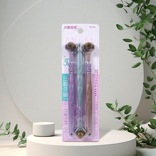 in stock individually packaged clean three-sided toothbrush soft bristle adult tongue shaving three-head U-shaped family toothbrush wholesale
