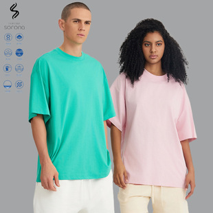 LVLV Green Couple 22G 2024 Spring/Summer New Solona T-Shirt Basic Loose Leisure Cool Fast-drying Tide Brand