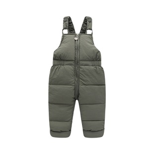 2024 Korean version of children's down cotton pants suspenders autumn and winter wear one-piece baby clothes foreign trade children's clothing wholesale