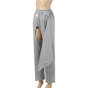 Adult incontinence easy to take off to wear open crotch pants manufacturers directly for the elderly care pants men's and women's postoperative bed pants maternity pants