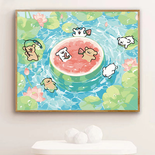 Factory wholesale a generation of digital oil painting diy hand-painted filling advanced sense of decompression birthday gift decorative painting