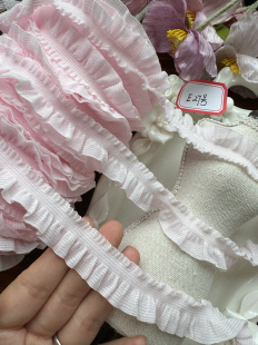 Quality Color Auricularia Pleated Stretch Handmade DIY Doll Clothing Skirt Mouth Decorative Lace Auxiliary Fabric