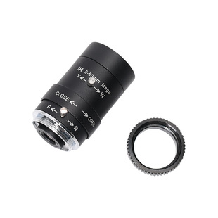 5-50mm manual aperture lens distortion-free remote zoom lens HD surveillance Gun Machine lens