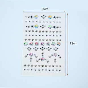 Children's makeup personality face accessories stage performance makeup face crystal stickers acrylic mobile phone diamond stickers
