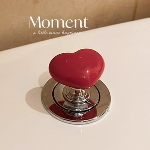 Colorful Heart Toilet Press Universal Flush Button Advanced Toilet Button Switch Nail Art Toilet Press Tool