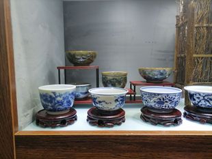 Chai Kiln Master Cup Customization Blue and White Master Cup Customization Customization with Pictures and Samples Hand-Painted Customization Design