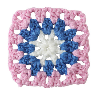 Ethnic-style hand-woven crochet grandmother lattice flower coasters clothing accessories flower diy sweater decorative accessories