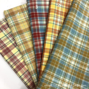 Spring and summer thin shirt cloth suit pants dress cheongsam fabric TR micro-stretch yarn-dyed plat