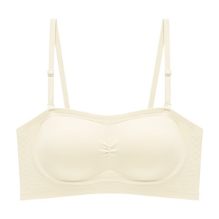 Q805 strapless non-slip seamless underwear women's small chest gathered anti-sagging non-steel ring beautiful back anti-slip text bra