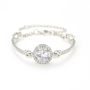 Fashion hot sale bracelet women's all-match bracelet simple elegant noble rhinestone bracelet bracelet women's bracelet