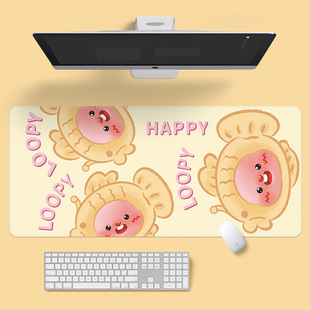 Loppy Mouse Pad Large Size Girl's Oversized Lock Edge Computer Desk Pad Keyboard Desktop Japanese High Color Value Cute