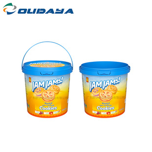 Manufacturers Custom In-Membrane Stickers Food Barrels Biscuit Barrels Candy Barrels Chocolate Candy Barrels