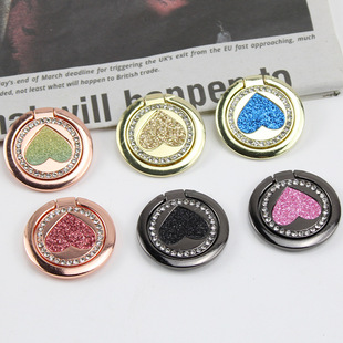 Glitter Ring Bracket Metal Ring Buckle Mobile Phone Bracket Back Sticky Bracket Mobile Phone Accessories Bracket Lazy Desktop