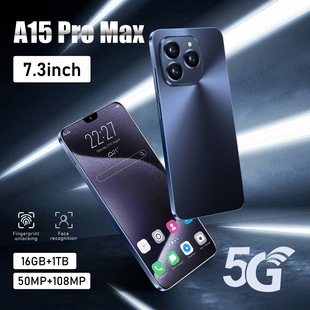Трансграничный смартфон i15ProMax 7.3inch с большим экраном, настоящий 6+128, полная сеть 4G, прямая продажа с фабрики