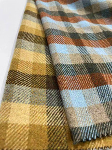 Woolen tweed in stock small plaid coat clothing/shoes and hats/luggage fabric Shaoxing supply