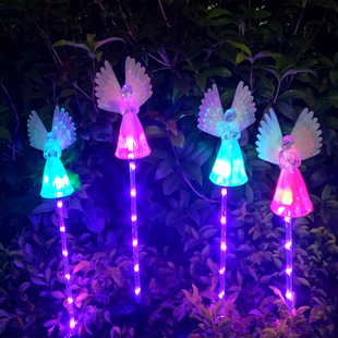 Solar simulation Angel lamp outdoor courtyard landscape lawn lamp garden decorative floor insert lamp