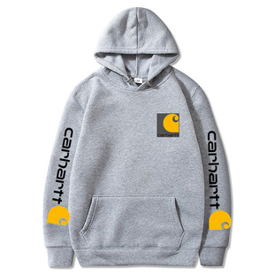 Factory wholesale cross-border European and American explosions carhartt Carhart tide brand fleece-lined sweater men's and women's sports hoodie