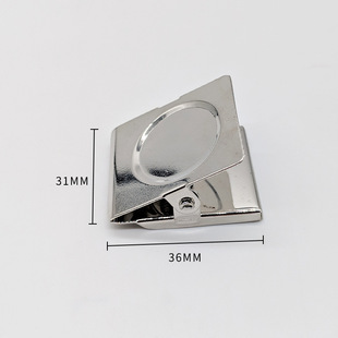 Multi-functional hardware square magnet clip custom not easy to rust magnetic refrigerator clip strong metal clip note clip