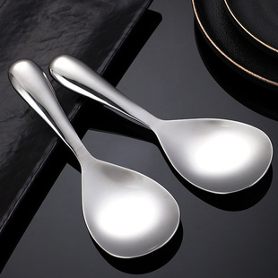 Stainless Steel Rice Spoon Integrated Dietary Spoon Household Rice Spoon Restaurant Public Spoon Large Dining Spoon