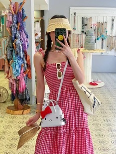 Cute Hello Kitty hellokitty Handbag New Puleather High-grade Texture Shoulder Bag Casual Crossbody Bag