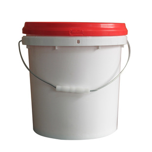 Pigment bucket with lid sealed round chemical bucket PP plastic industrial paint bucket universal white latex packaging bucket wholesale