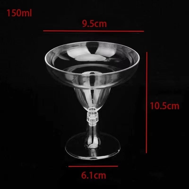 Tall plastic cake, ice cream, mousse, and pudding cups, disposable, creative, transparent, for wedding dessert tables