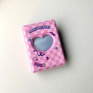 Оригинальная цветная клетчатая доска в стиле ins mini3-inch альбом Polaroid, который преследует звездами aidou, маленькая книга для хранения карточных книг aidou