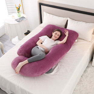 J-Type Removable Washable Pregnant Women's Pillow Side Bedding Pregnant Women's Pillow Multifunctional Waist Protection Side Sleeping Pregnant Women's Pillow Manufacturers