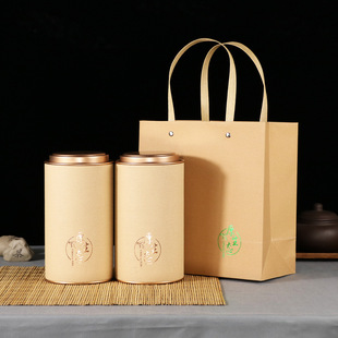 Factory Outlet Tea Cans Paper Cans Tea Packaging Small Cans One and a Half Jin Empty Sealed Large Round Jars Universal