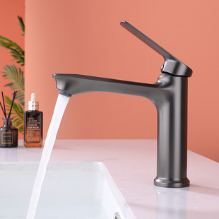 New Style Basin Hot and Cold All Copper Faucet Bathroom Single Hole Wash Basin Sink Sink Bathroom Household