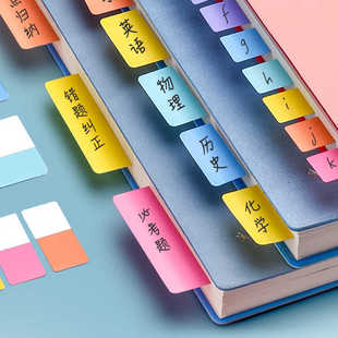 Ins Morandi Color Label Index Notes Post-it Notes Students Use Stationery Small Stickers Label Classification n Stickers