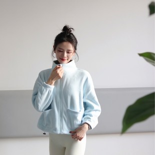 New Warm Comfortable Polare Coat Thickened Cardigan Outdoor Casual Fleece Coat Autumn and Winter Simple All-match Top