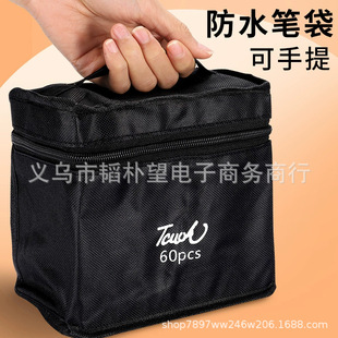 in stock Touch Double Head Black Marker Pen suit Quick Drying Oily Color Brush Kids Large Watercolor Pen
