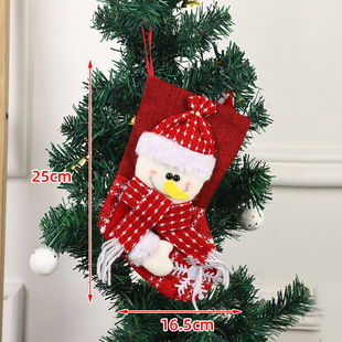 Amazon cross-border Christmas socks pendant Christmas tree decorative socks cartoon socks candy gift bag in stock