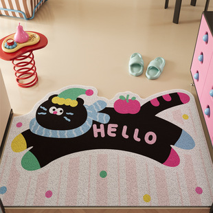 Entrance Door Entrance Floor Mat Silk Ring Household Dirty-Resistant and Wash-Free Anti-Slip Mat Door Mat Carpet Entrance Front Foot Mat