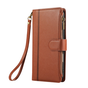 Cross-border Mobile Phone Protective Case for Samsung GalaxyS24 S23uitra Business Lanyard Card Case Mobile Phone Leather Case