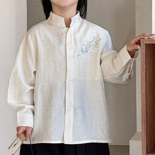 Boys' suit 2025 Spring New Loquat Embroidered Tang Suit Children's Retro Jacket Leisure Guofeng