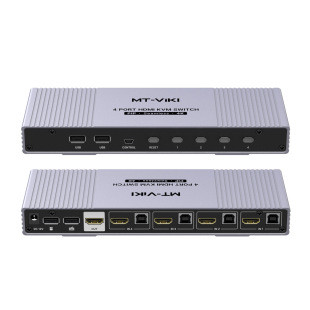MayTuo Moment 4 порта бесшовный HDMI KVM коммутатор сегментации изображения в картинке клавиатура и мышь мгновенный отклик MT-HK401W