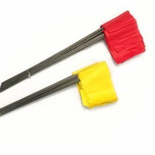 Warning Flags Inserted into the Ground Warning Flags PVC Warning Flags Metal Pole Identification Flags
