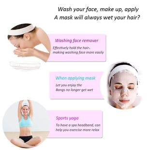 Factory Wash Face Hair Band Makeup Yoga Sports Headband Moon Net Red Wide-brimmed Headgear Autumn and Winter Warm Hair Band