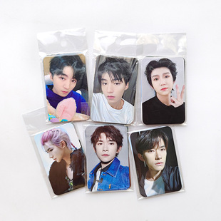 TFBOYS Han Feng Xiaoka 1 набор из 6 Wang Junkai Wang Yuan Jackson Yi закругленные Угловые звезды должны помочь окружающим